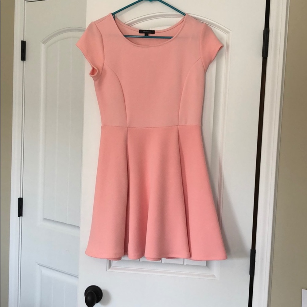 Pink skater dress